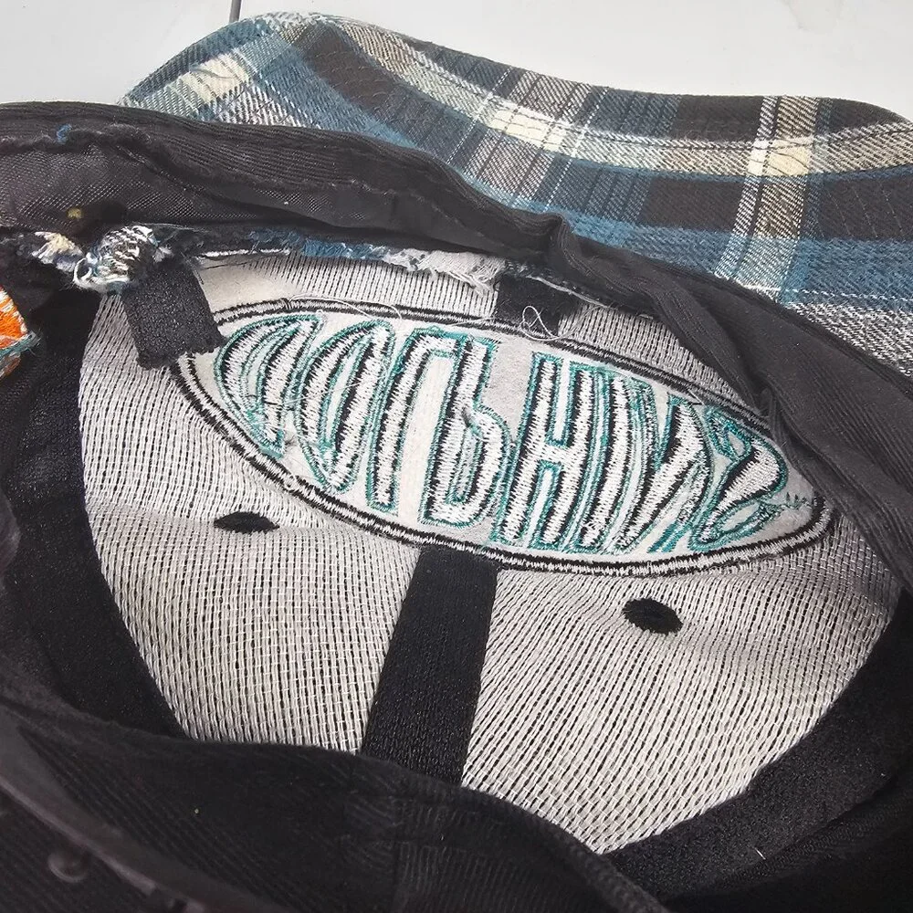 Miami‎ Dolphins black/aqua snapback hat plaid brim Youth